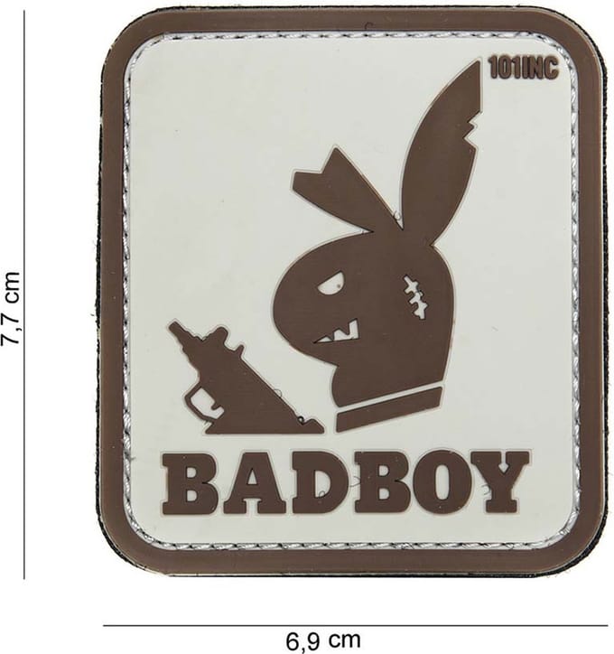 101 Inc Embleem 3D Pvc Badboy Beige 14044