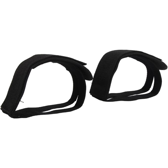 1 Paire Vélo de Route Fixie Vélo Cyclisme Adhésif Pédale Clip Orteils Sangle Ceinture Noir