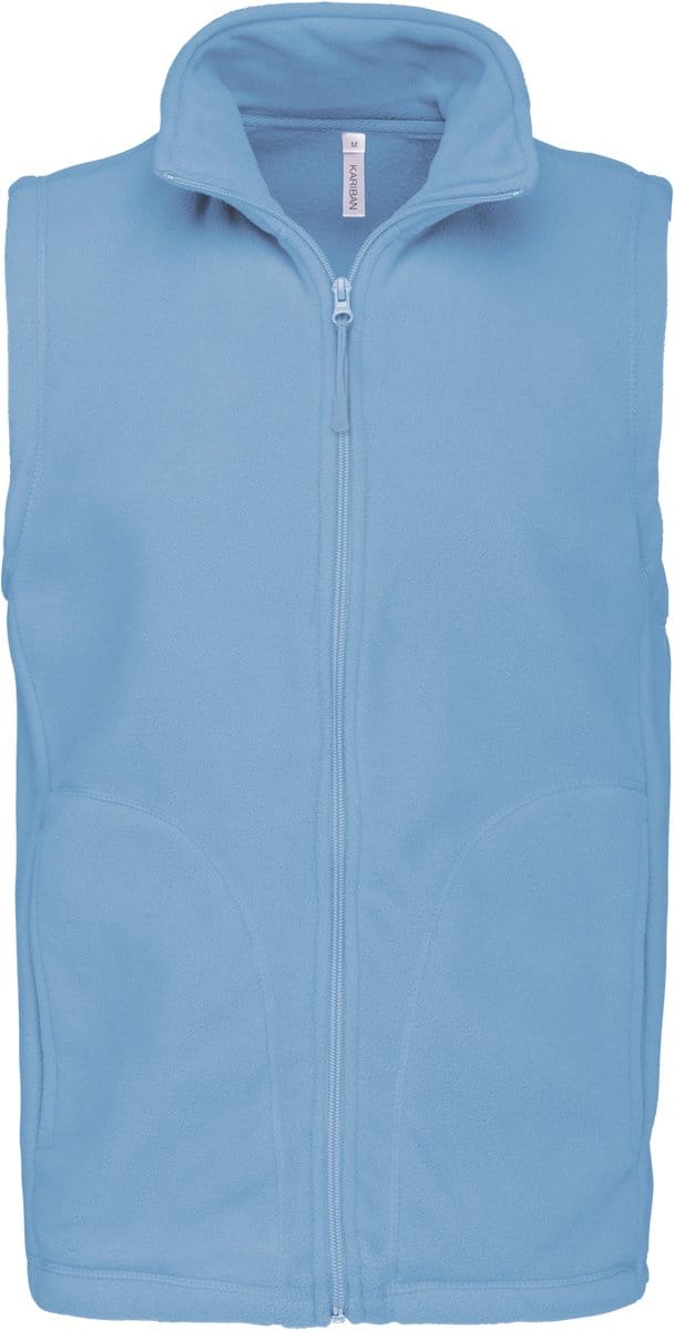 Kariban Bodywarmer van microfleece heren K913 - sky blue - 5XL