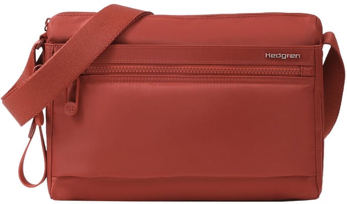 Hedgren Inner City Eye Schoudertas M - met RFID bescherming - dahlia red