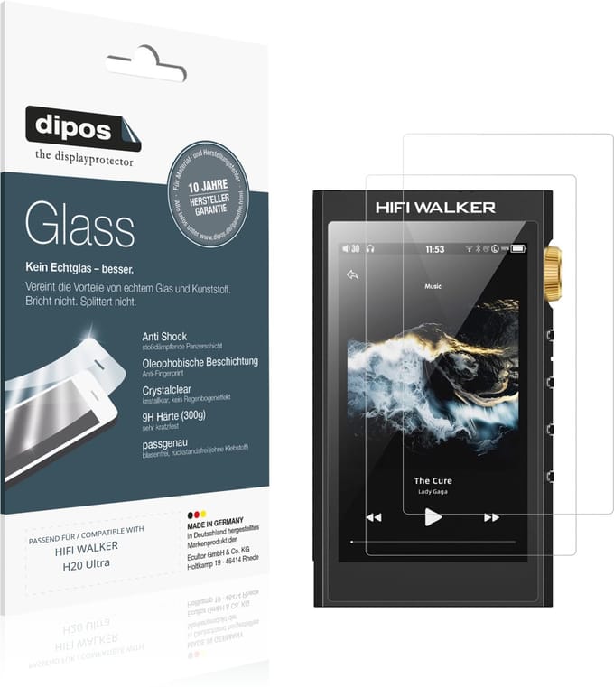 dipos – 2x Pantserfolie geschikt voor HIFI WALKER H20 Ultra | 9H Screenprotector
