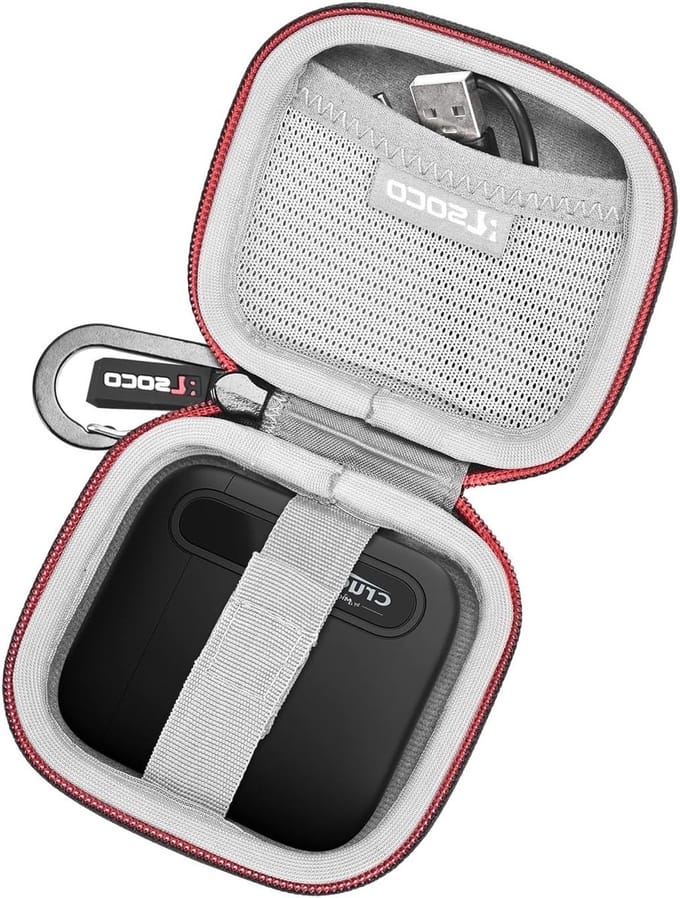 Draagbare SSD Case voor 1TB/2TB/4TB/500GB - Bescherming, Opberging en Stijl voor Externe Opslag