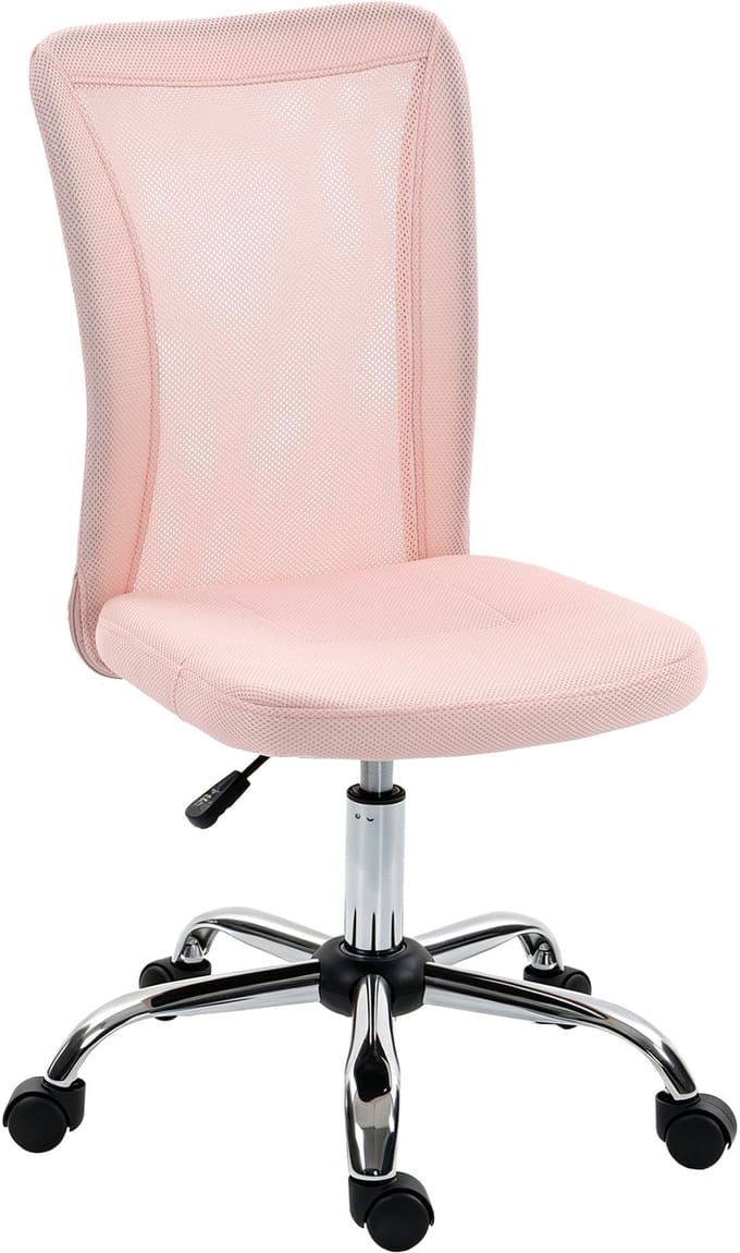 Vinsetto bureaustoel - polyester - 43x58x100cm - roze