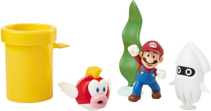 Jakks Pacific Super Mario Underwater Diorama Set-Standaard (Diversen) Nieuw