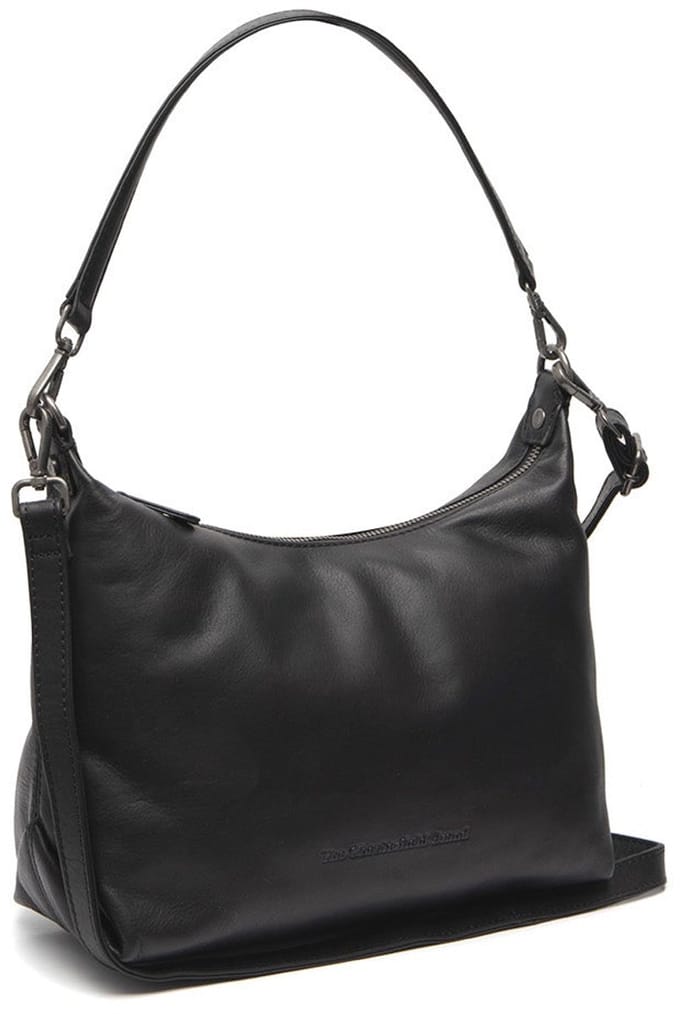 Chesterfield Skara Waxed Pull Up Schoudertas - Zwart