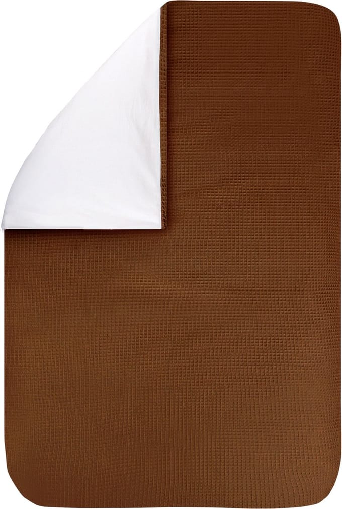 BINK Bedding Dekbedovertrek Wafel (Pique) Caramel 80 x 60 (zonder sloop)