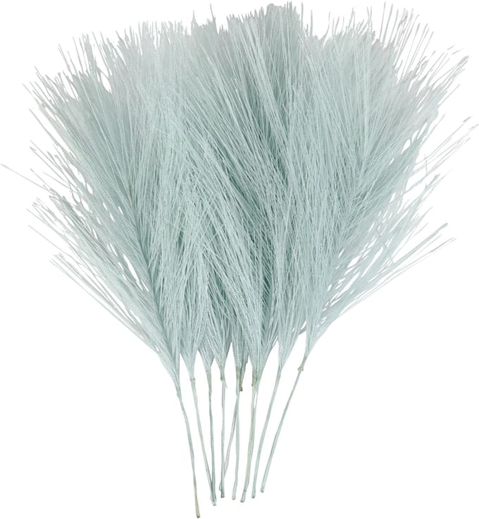 Kunstveren, L: 15 cm, B: 8 cm, lichtblauw, 10 stuk/ 1 doos