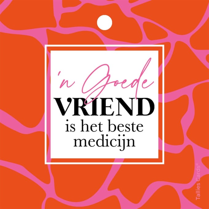 Tallies Cards - Goede Vriend - klein - WILDcards