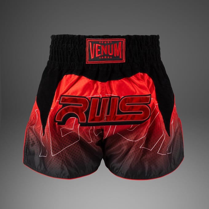 Venum x RWS 2.0 Muay Thai Shorts Zwart Rood - M