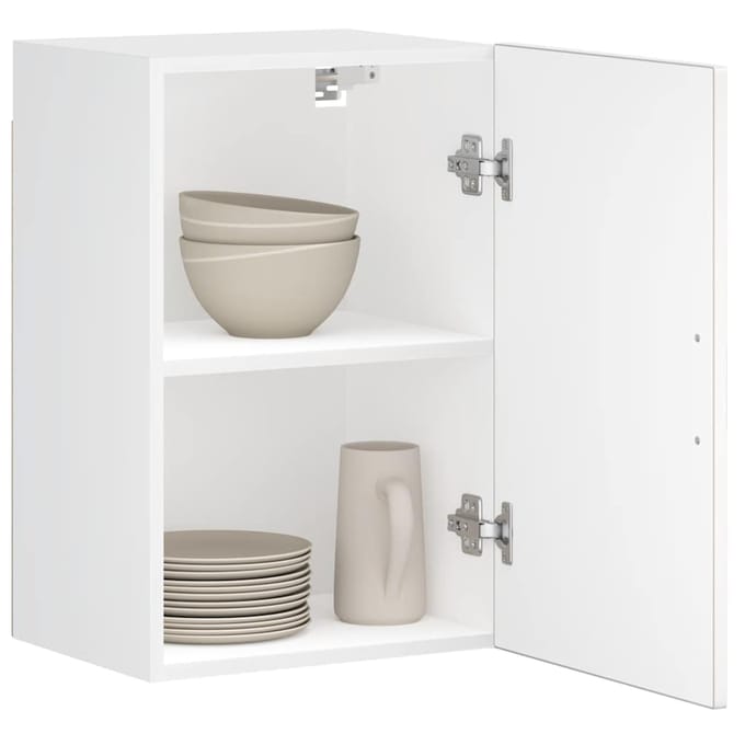 vidaXL - Keukenbovenkast - Porto - bewerkt - hout - wit