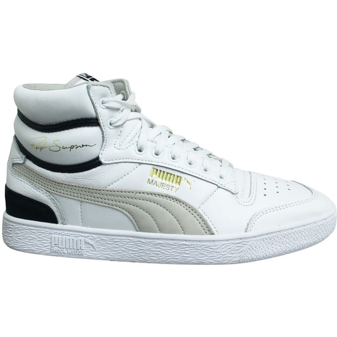 Puma x Ralph Sampson Mid OG Wit Leer Lace Up Herentrainers 370718 01