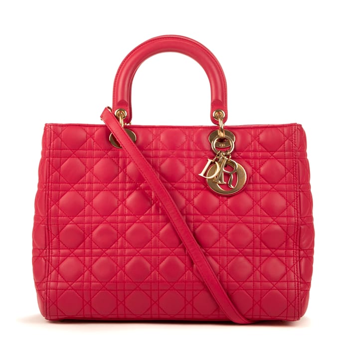 Large Lady Dior Zip GM Handtas