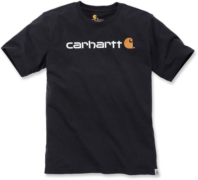 Carhartt 103361 Core Logo T-Shirt - Relaxed Fit - Black - M