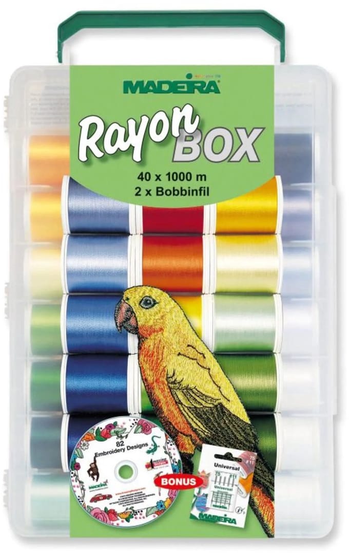 Madeira Softbox Rayon nr.40 40x1000m - 2x1500m.