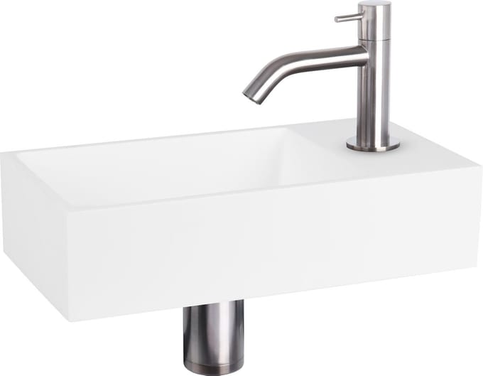 Differnz Fonteinset Mix&match Solid S Gebogen Mat Chroom