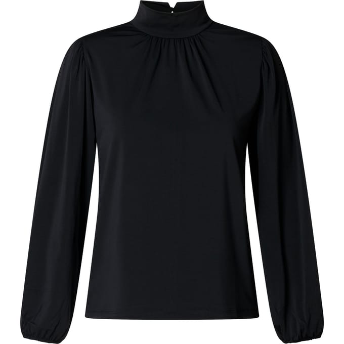YEST CURVE Hadisa Jersey Shirts - Black - maat X-0(44)