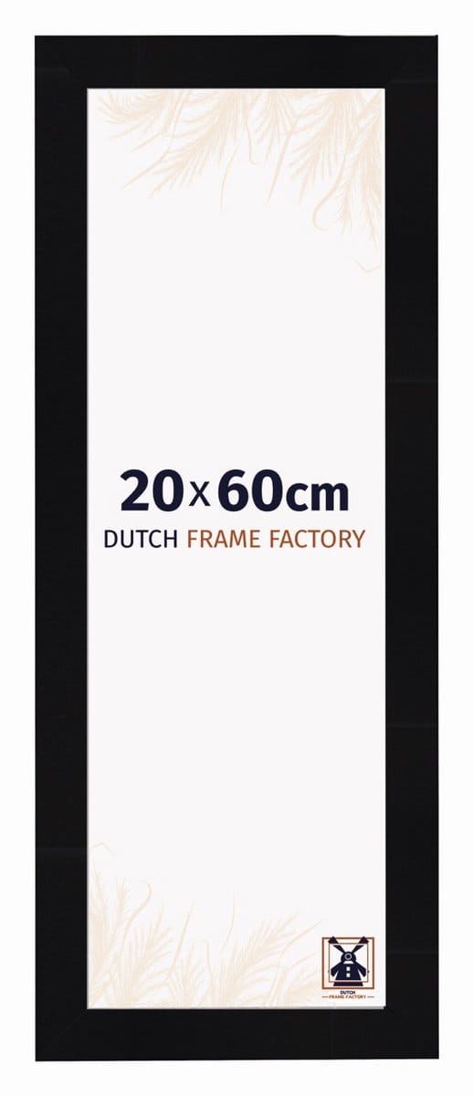 Fotolijst 20x60 cm - MDF - Zwart Hoogglans - Praag