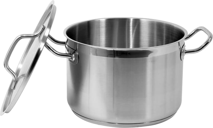 Yato Middelgrote Pan met Deksel 24x16 cm - 7,2L RVS