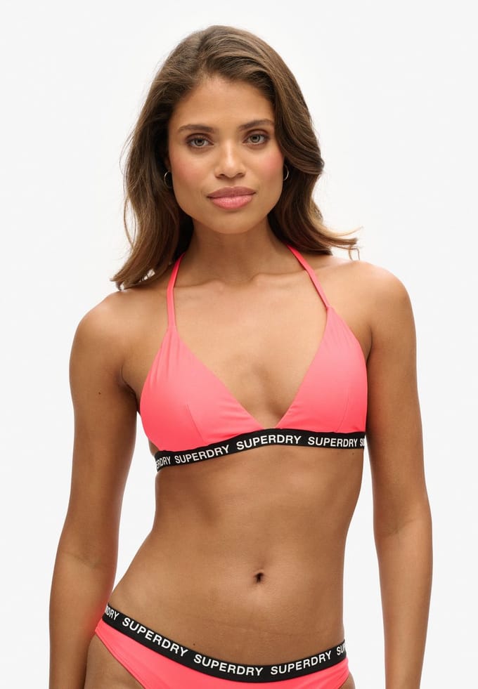 Superdry - Elastische triangelbikinitop - Dames - Badpakken