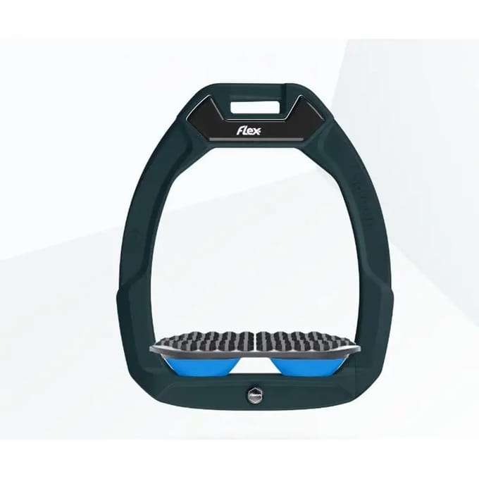 Veiligheidsstijgbeugels voor endurance rijden Groen/Grijs/Blauw Flex-On Safe-On