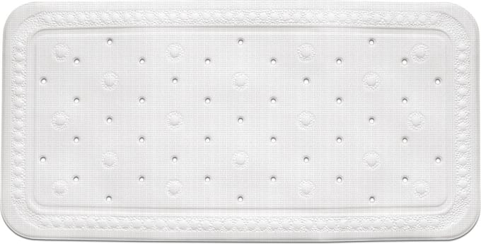 Kreta Badmat anti slip- Wit - Kela
