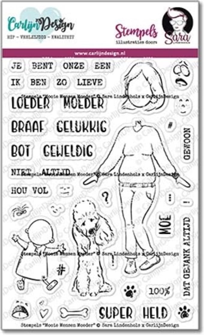 Clearstamps A6 - Mooie mensen teksten 1 - Sara Lindenhols