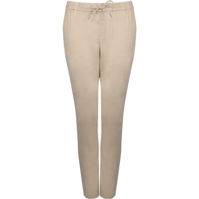 Gant broek Summer Linen Vrouw beige
