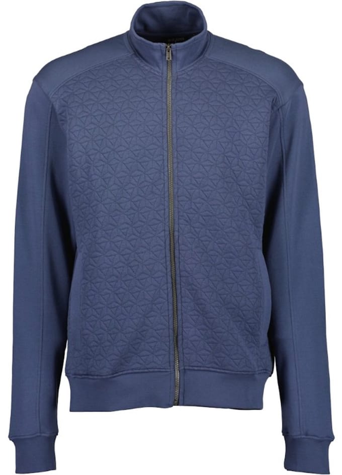 Blue Seven - Vest 370186 blauw heren uni / relief - maat L