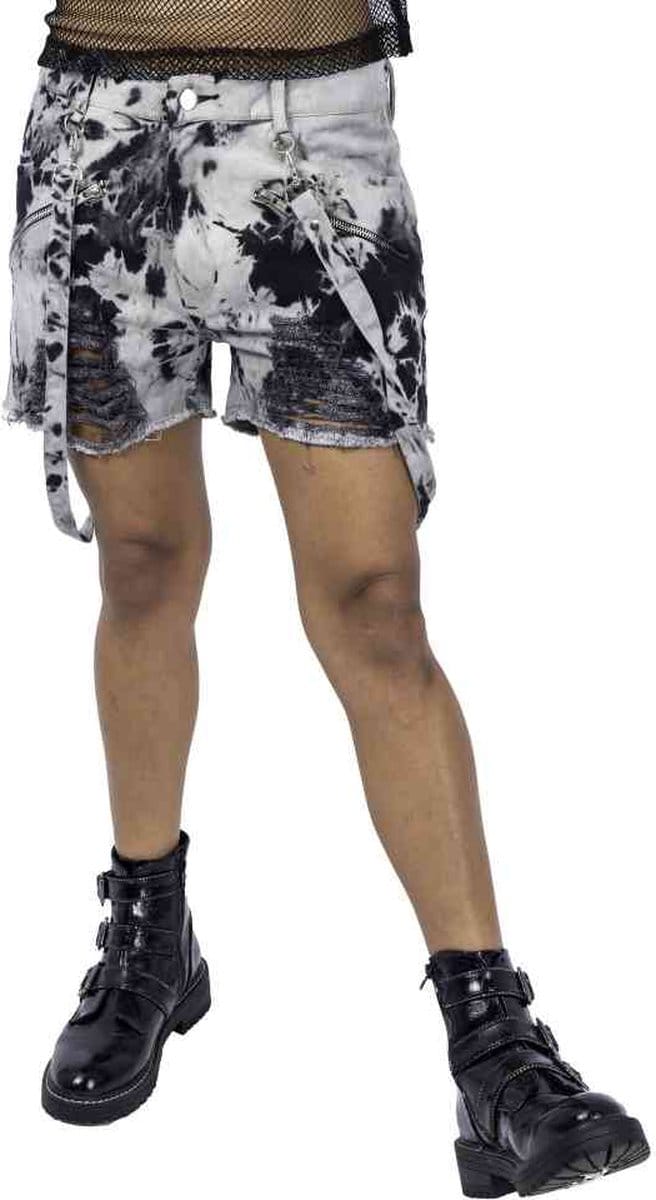 Heartless - DEMELZA Korte broek - Taille, 36 inch - Zwart/Grijs