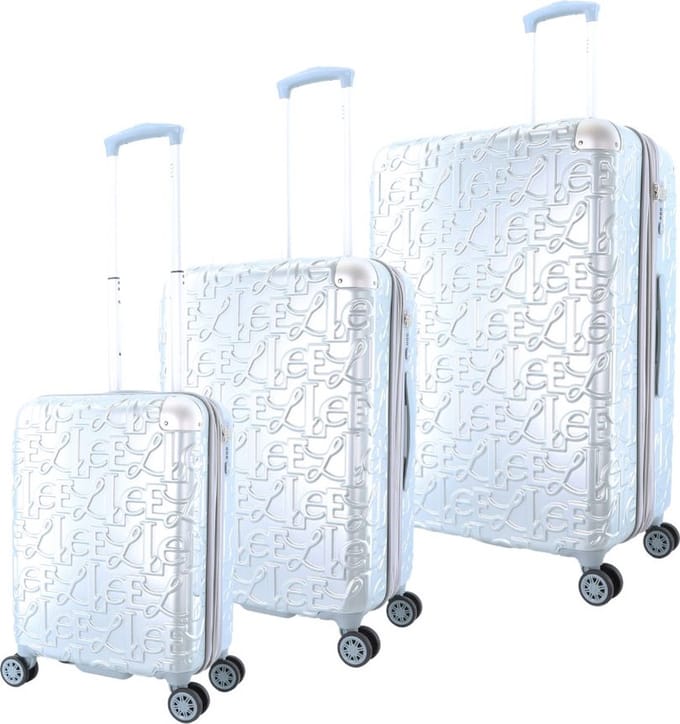 ELLE Alors Harde Kofferset 3-delig - S/M/L - Zilver - Zilver / Set