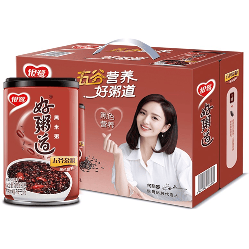 Yin Lu Hao Zhou Dao zwarte rijstepap 280 g x 12 blikjes