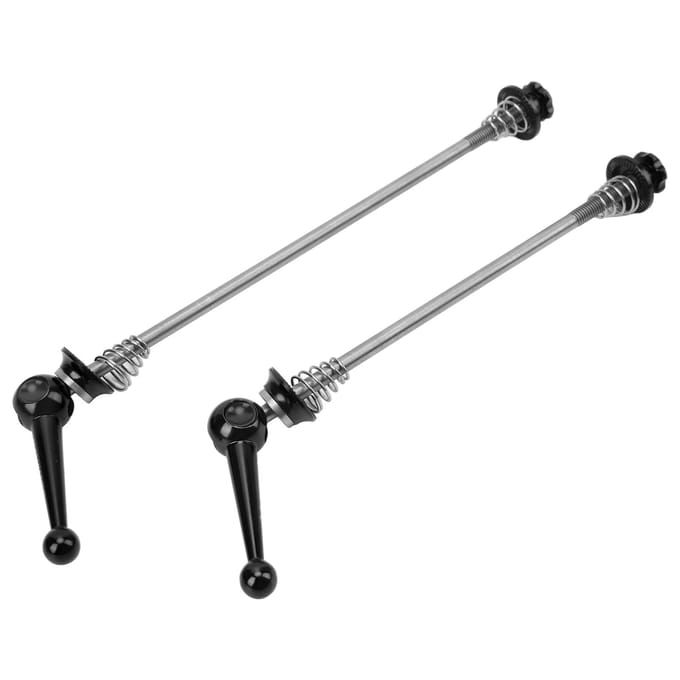CANSUCC 2 pièces Axe de roue de vélo Alliage d'aluminium Blocage rapide Tige en alliage de titane pour Montagne gray