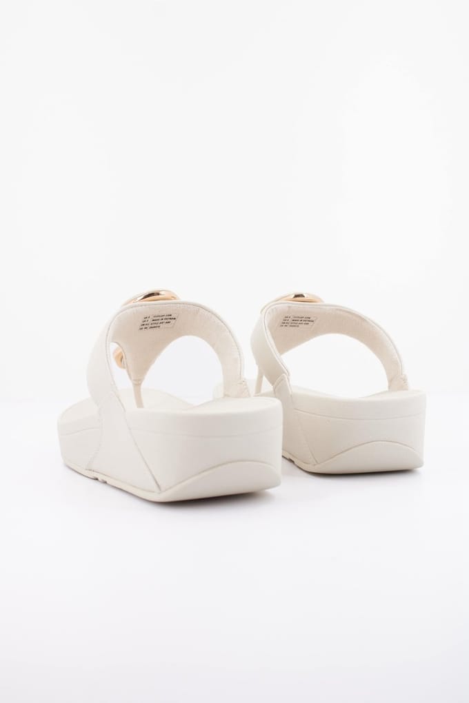 FITFLOP Lulu Marbled Stone Toe-post Slippers - Dames - Beige - Maat 40