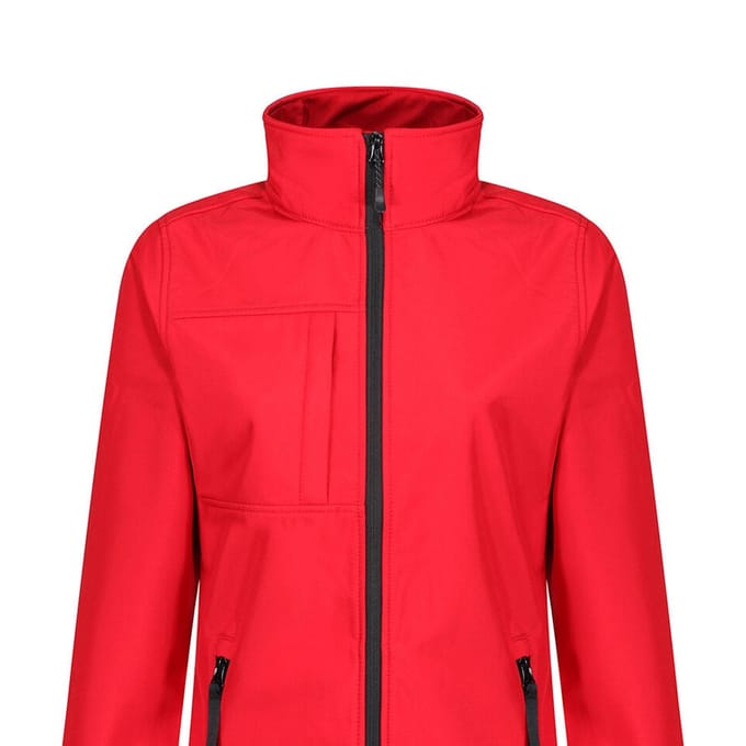 Regatta Dames/Dames Octagon II Zachte Shell Jas (Klassiek rood/zwart)