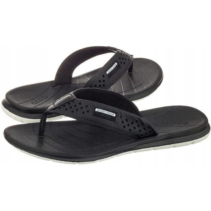 Ecco Slippers Japanse Instappers Zwart Leer 35 W_A black