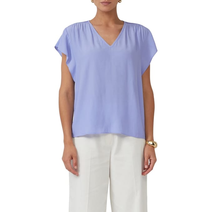 s.Oliver Blouses Light Blue Taglia: 40 | Magliette intime Outlet | Donna | Blu