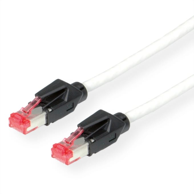 DÄTWYLER S/FTP Patchkabel Cat.6 (Class E), CU 7702 flex LS0H, Hirose TM21, grijs, 2 m