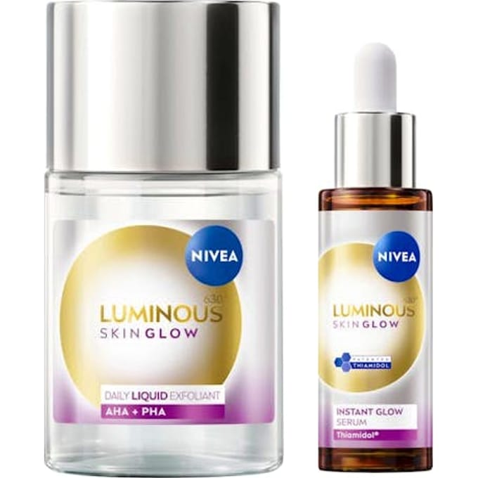 NIVEA Luminous Skin Glow Liquid Refiner &amp; Serum 100 ml + 30 ml