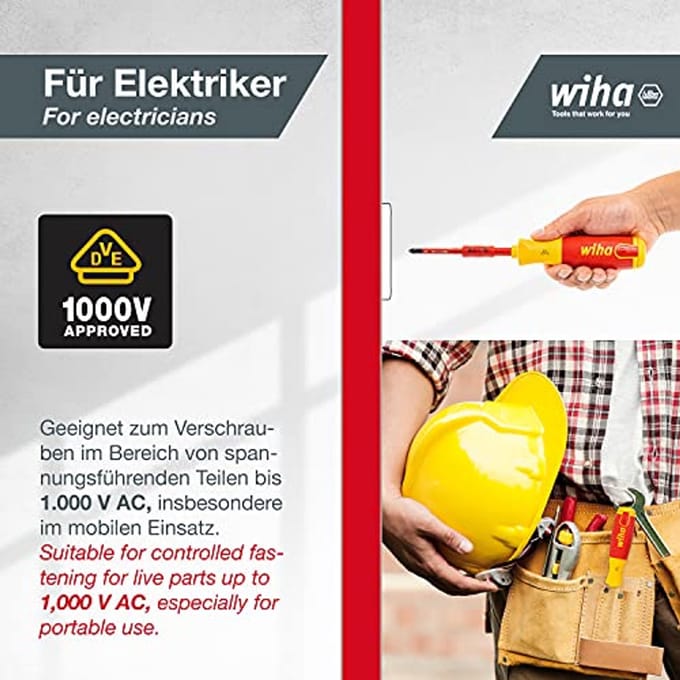 Schroevendraaier met lift-up elektrische oplader 6-delige set