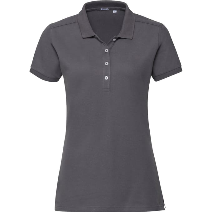 Russell Dames/dames Stretch Short Sleeve Polo Shirt (Konvooi Grijs)