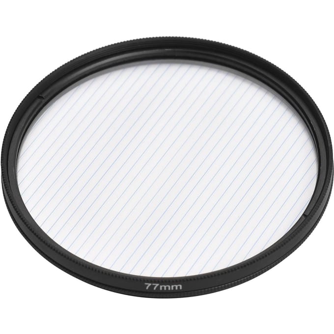 77 mm Blue Streak-lensfilter Speciale effecten Anamorf optisch glasfilter voor DSLR-camera's black