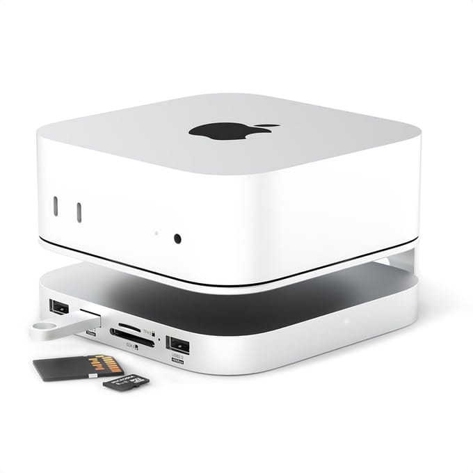 iMounts Mac Mini M4 docking station SSD - M.2 NVme externe opslag - USB-C - HDMI - SD-reader - Aluminium - Mac Mini M4- 2024/2025