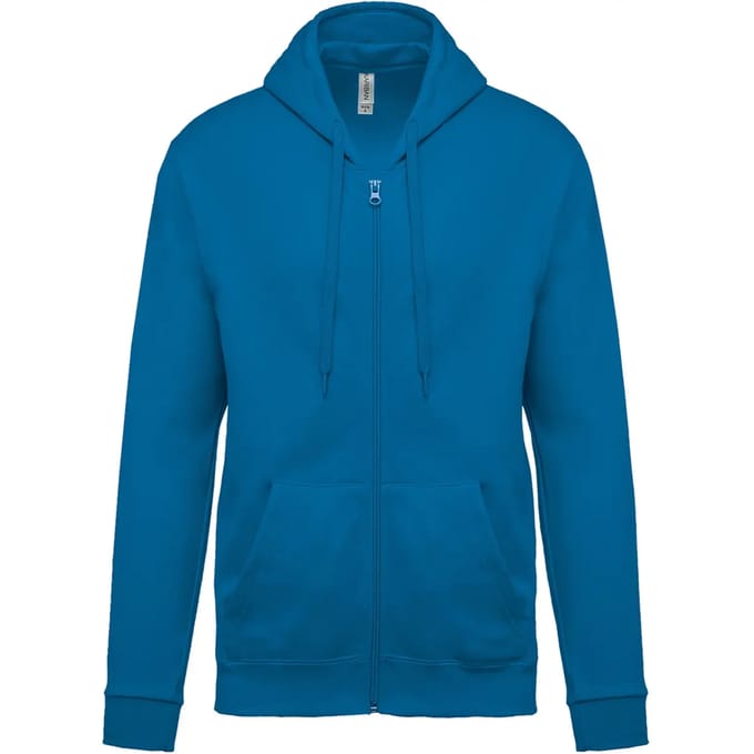 Kariban Sweater met rits en capuchon K479 - Tropical Blue - S