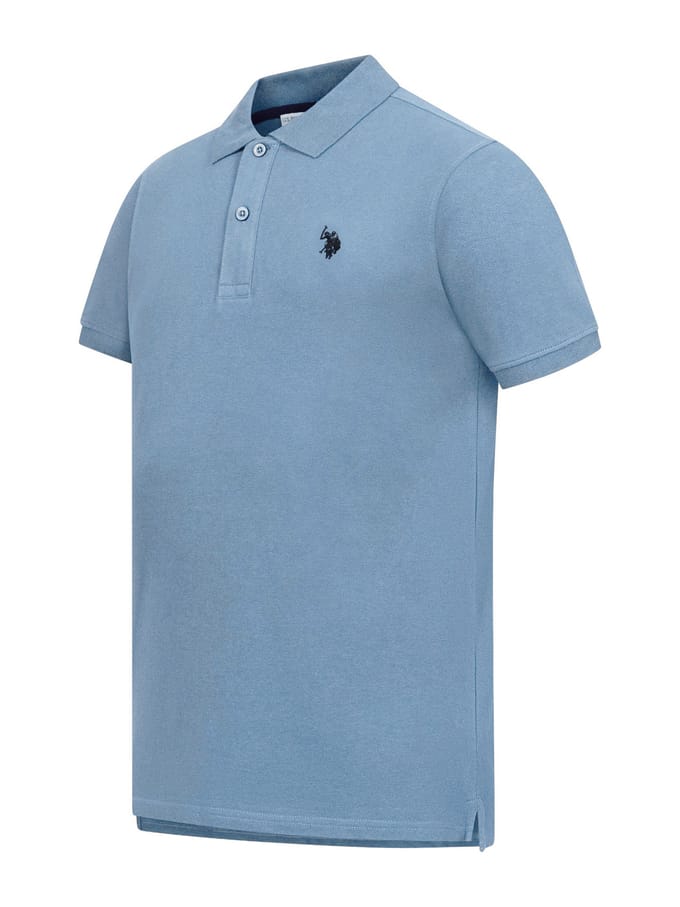 U.S. Polo Assn. heren basic poloshirt met korte mouwen en stretch