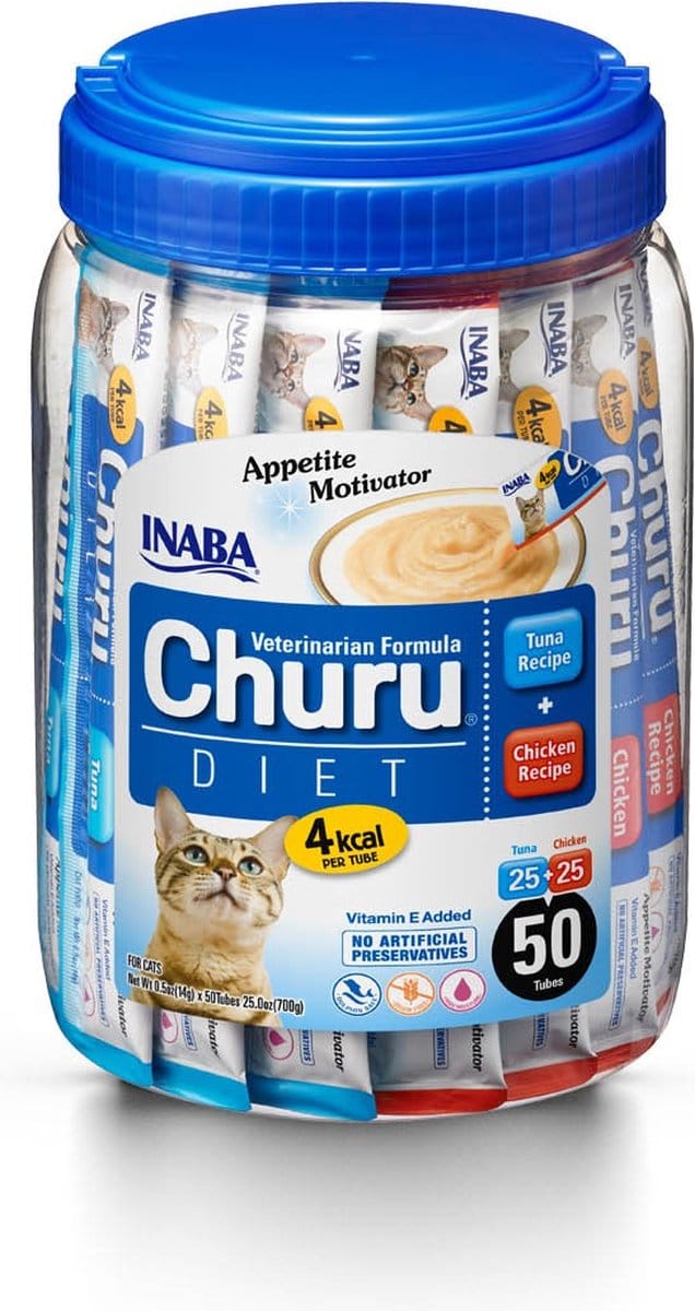 Churu Diet Naturel Appetite Motivator Kip & Tonijn - 50 stuks