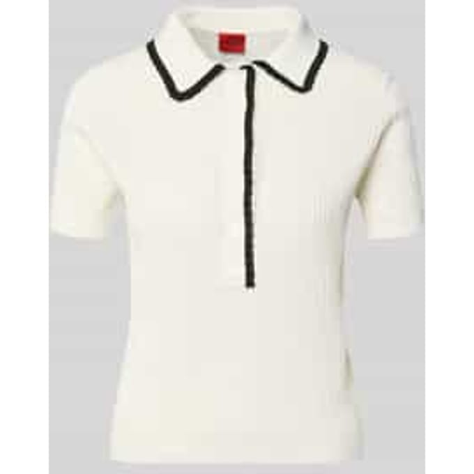 regular fit gebreid shirt van puur katoen model 'SLYSA'