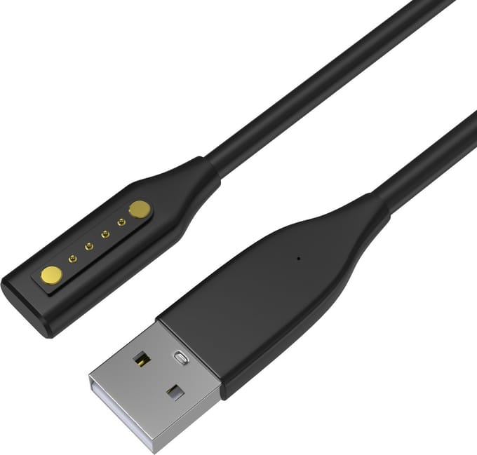 USB A oplaadkabel geschikt voor Bose Frames Alto / Frames Rondo / Frames Soprano zwart - 60 centimeter