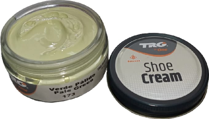 TRG - schoencrème met bijenwas - pale (bleek) groen - 50 ml