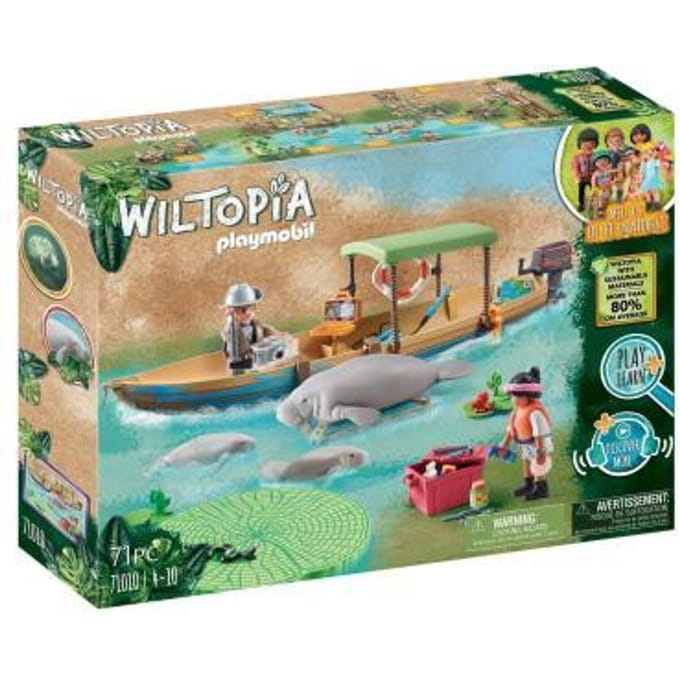 PLAYMOBIL Wiltopia Boottocht naar de zeekoeien - 71010