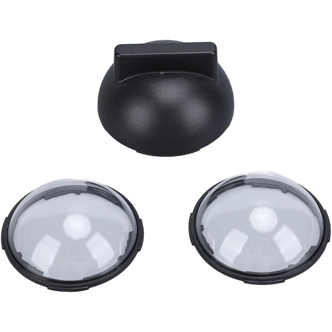 Lot de 2 protège-objectifs en verre trempé pour caméra d'action X4 avec support rotatif black